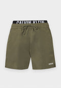 Calvin Klein Swimwear MEDIUM DRAWSTRING BOXER INTENSE POWER - Swimming shorts - brush green