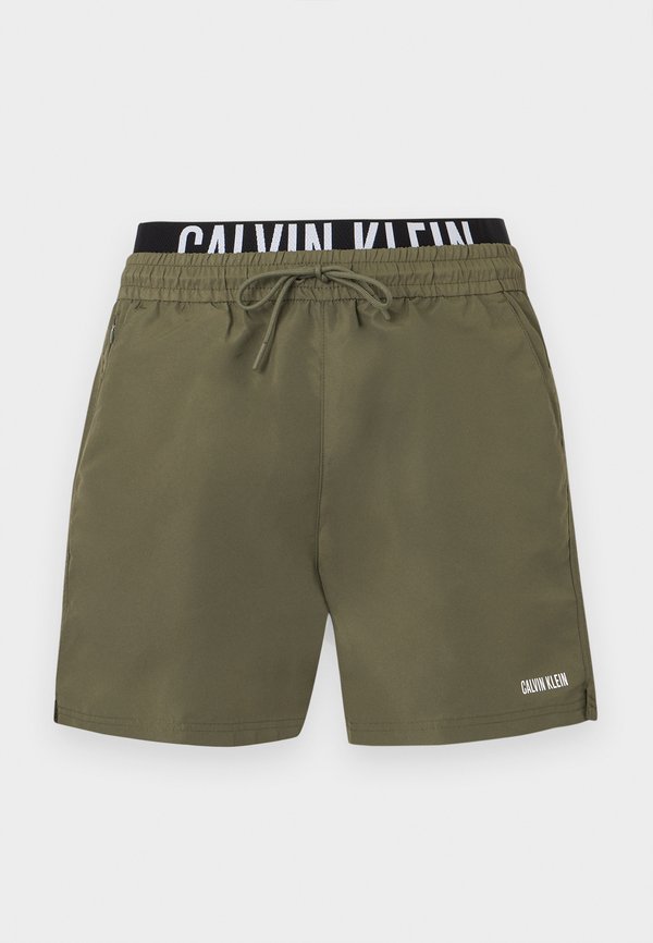 Calvin Klein Swimwear MEDIUM DRAWSTRING BOXER INTENSE POWER - Swimming shorts - brush green
