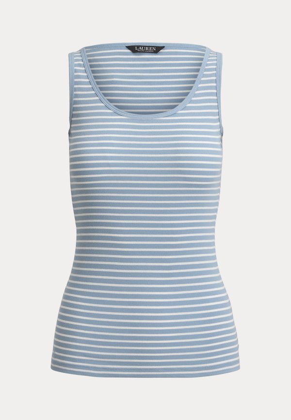Lauren Ralph Lauren Petite STRIPED STRETCH COTTON TANK TOP
