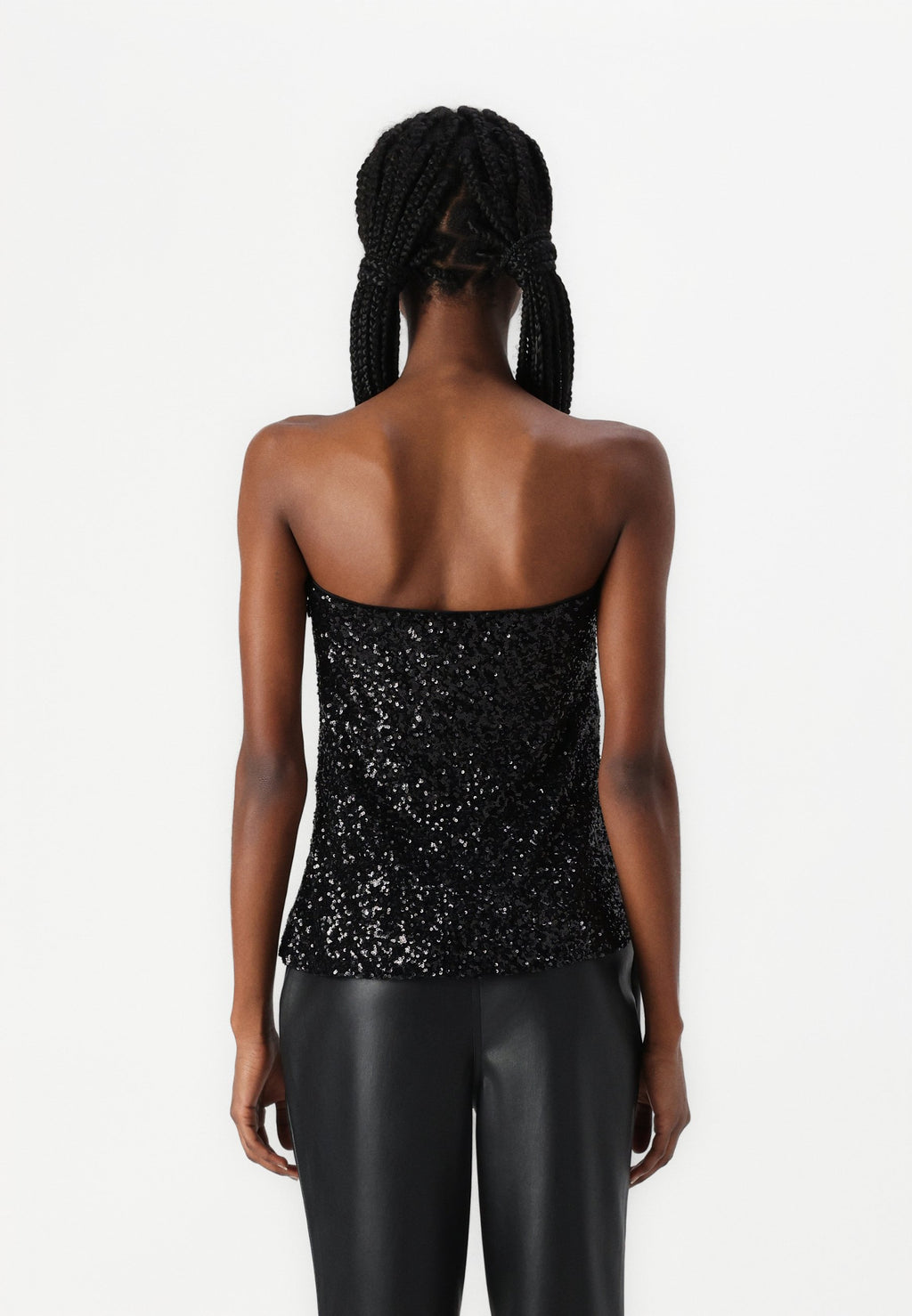 Abercrombie & Fitch Long-Length Sequin Tube Top