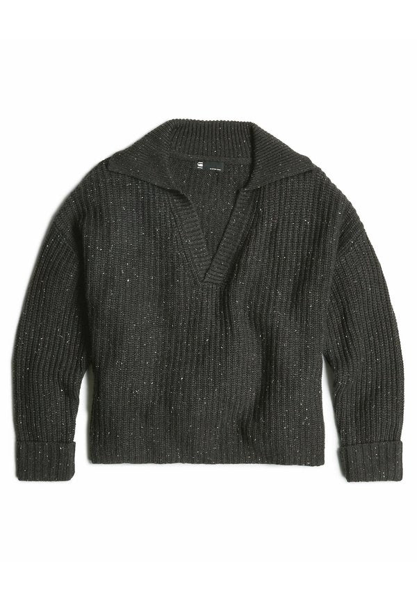 G-STAR HEAVY KNITTED LOOSE POLO