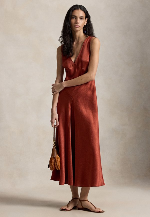 Polo Ralph Lauren SATIN PANELED DRESS