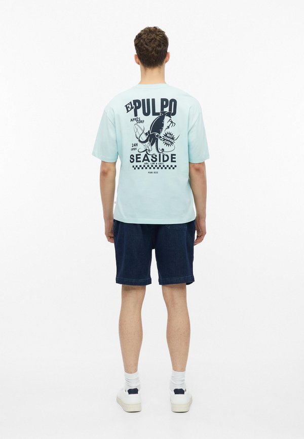 s.Oliver T-SHIRT - Print T-shirt - azurblau