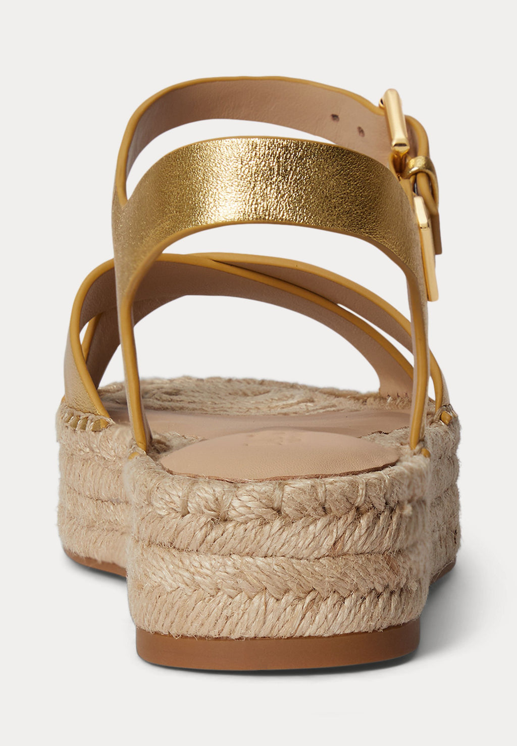Lauren Ralph Lauren EMERYN METALLIC NAPPA LEATHER ESPADRILLE