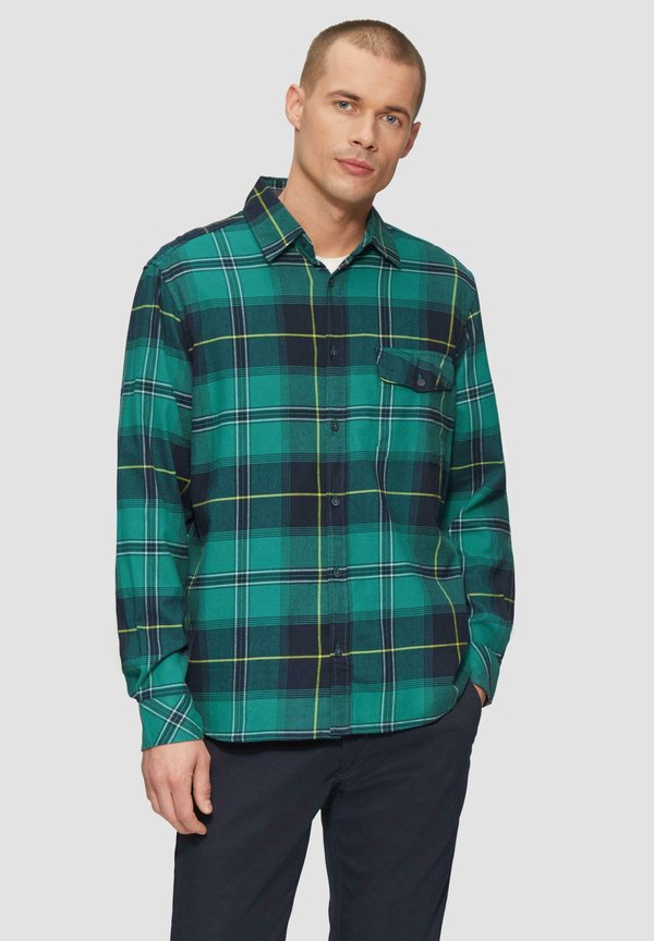 s.Oliver REGULAR FIT KARIERTES - Shirt - petrol