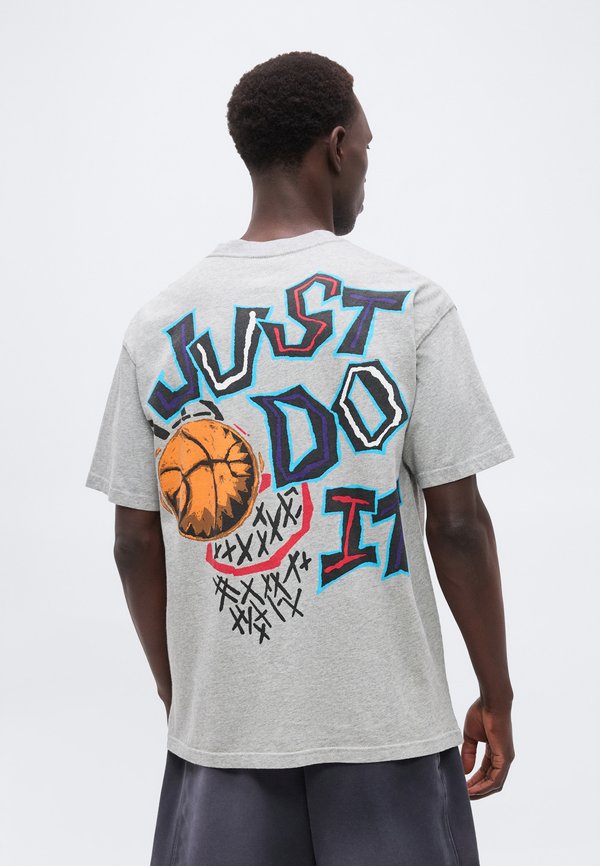 Nike Performance TEE M90 SUMMIT - Print T-shirt - dark grey heather