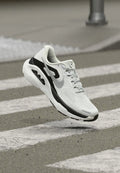 Nike Performance STRUCTURE PLUS - Road running shoes - summit white/metallic silver-coloured/black
