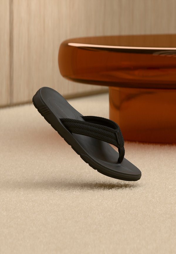 Tommy Hilfiger MOLDED PADDED HILFIGER B SANDAL - T-bar sandals - black