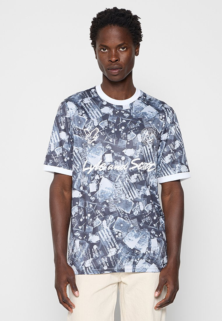 Lyle & Scott INDUSTRIAL PRINT FOOTBALL SHIRT