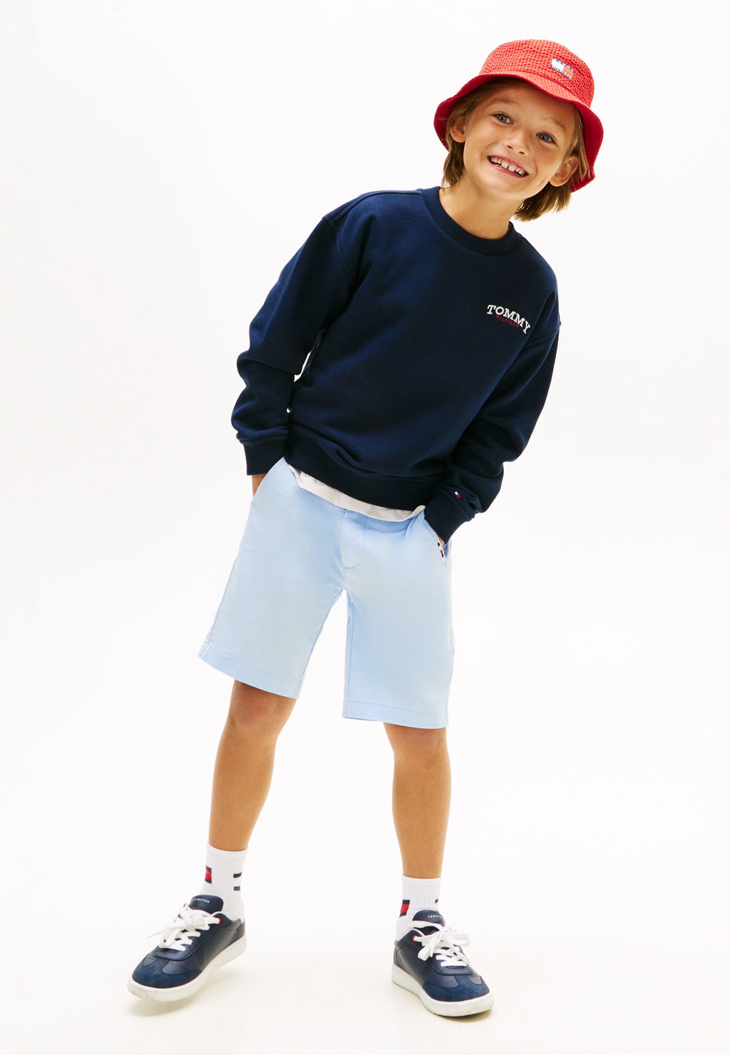 LOGO EMBROIDERY TERRY CREW NECK SWEATSHIRT Media 2