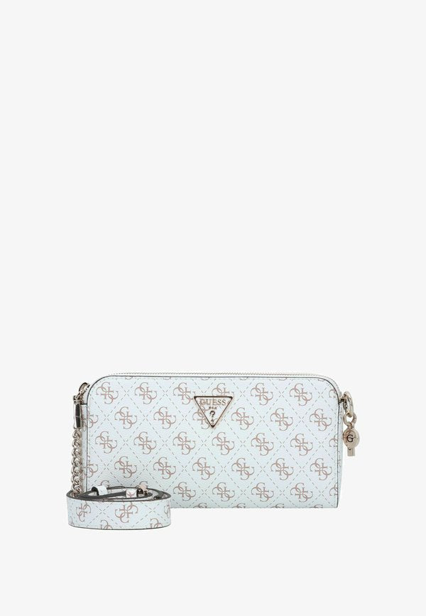 Guess Cross body bag - cream logo
