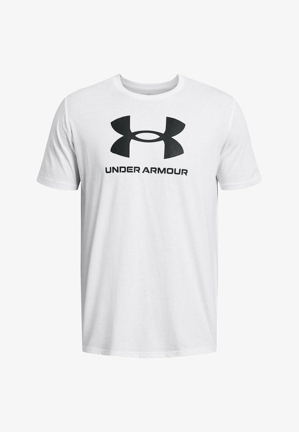 Under Armour SHORT SLEEVE GRAPH STYLE LOGO UPDATE  - Sports T-shirt - white