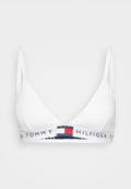 Tommy Hilfiger HERITAGE LOGO REMOVABLE PADDING TRIANGLE BRA - Triangle bra - white