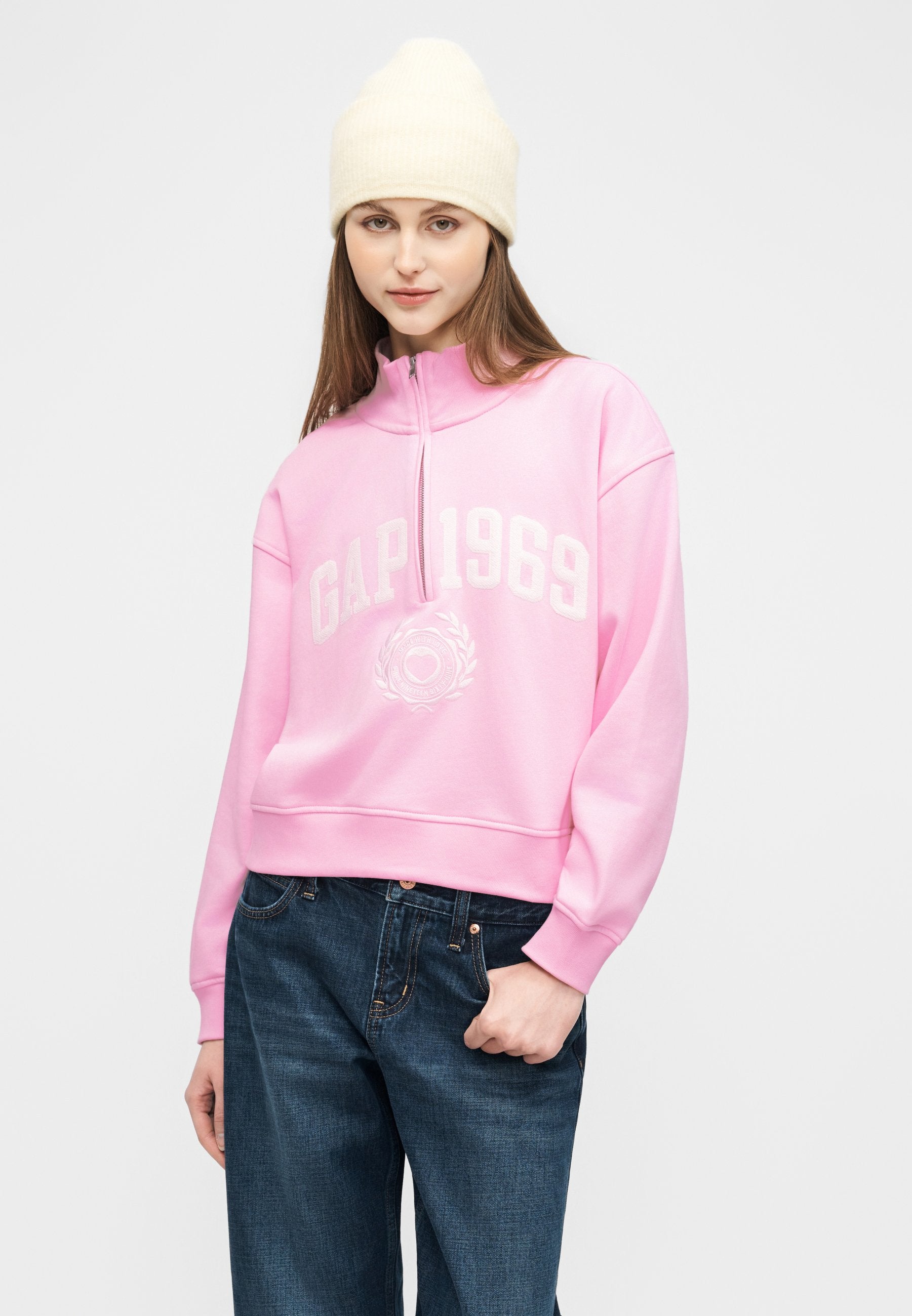 GAP LOGO JAN HALF ZIP