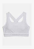Under Armour CROSSBACK MID - Medium support sports bra - white