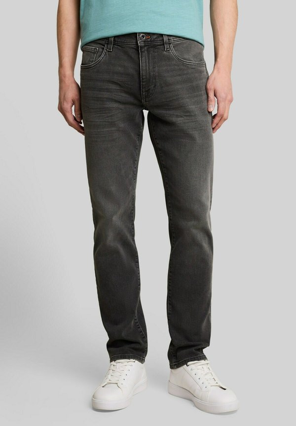 TOM TAILOR TTMARVIN STRAIGHT FIT - Straight leg jeans - used dark stone grey denim