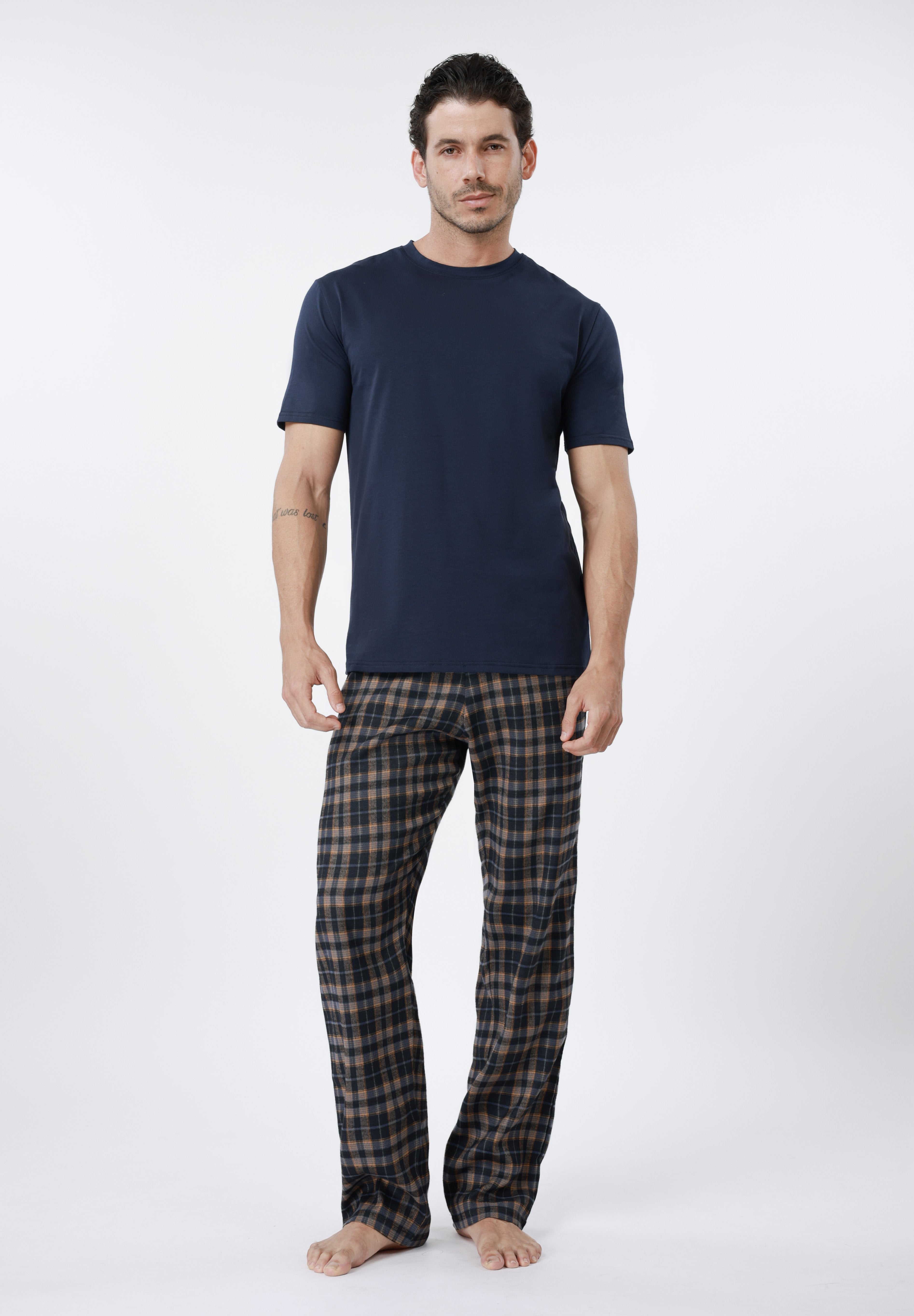 Pier One LONG TROUSER, SHORT, 2 T-SHIRT PYJAMA SET