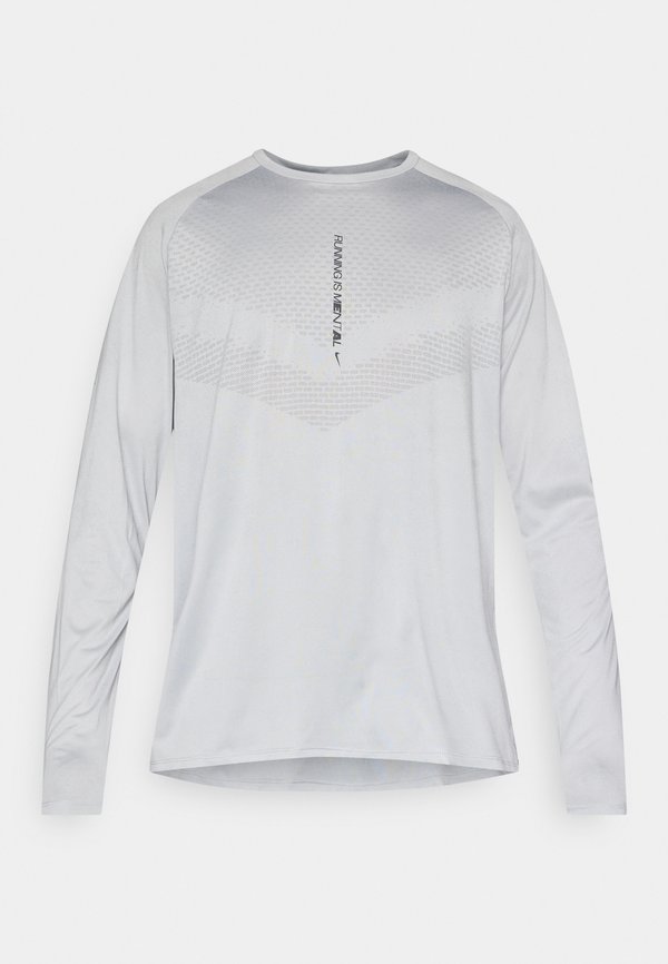 Nike Performance STRIDE TOP - Long sleeved top - light smoke grey