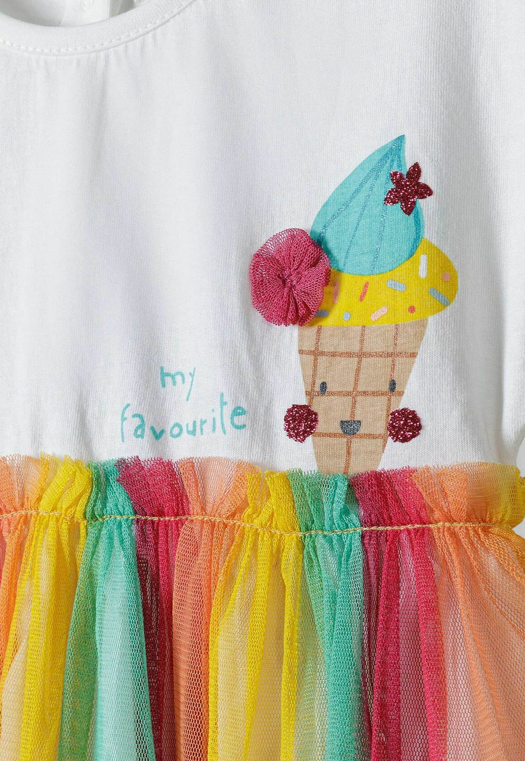 MINOTI SHORT SLEEVE WITH TULLE