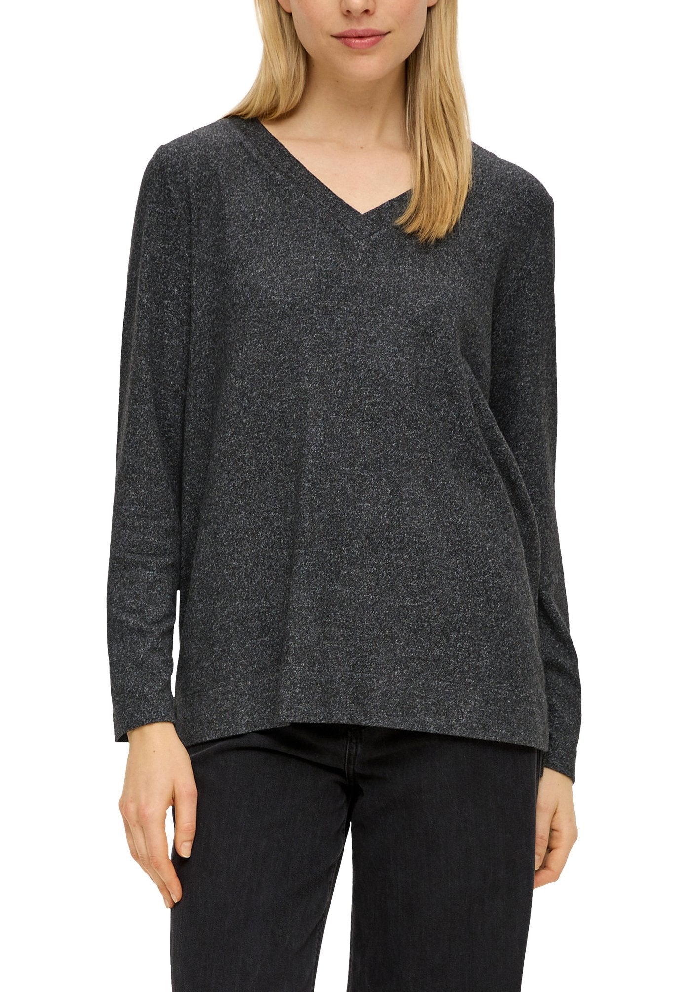 s.Oliver LONGSLEEVE AUS VISKOSEMIX