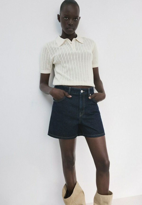 Mango ADULT - Denim shorts - blue