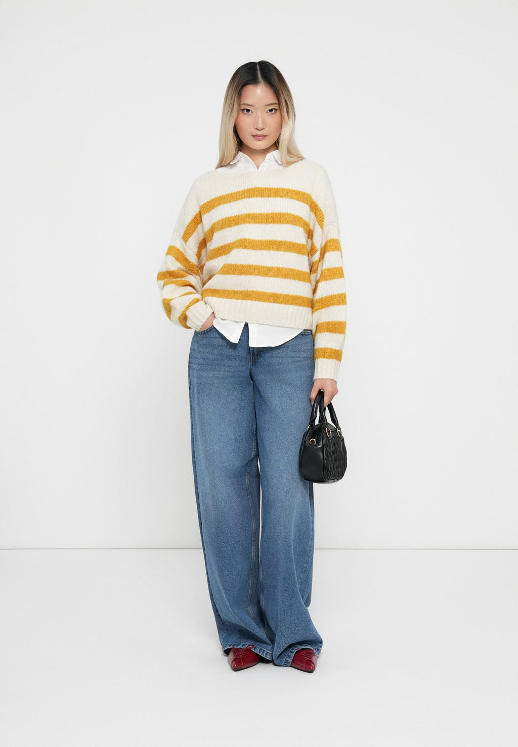 ONLY ONLAYA LIFE L/S BOATNECK CC KNT