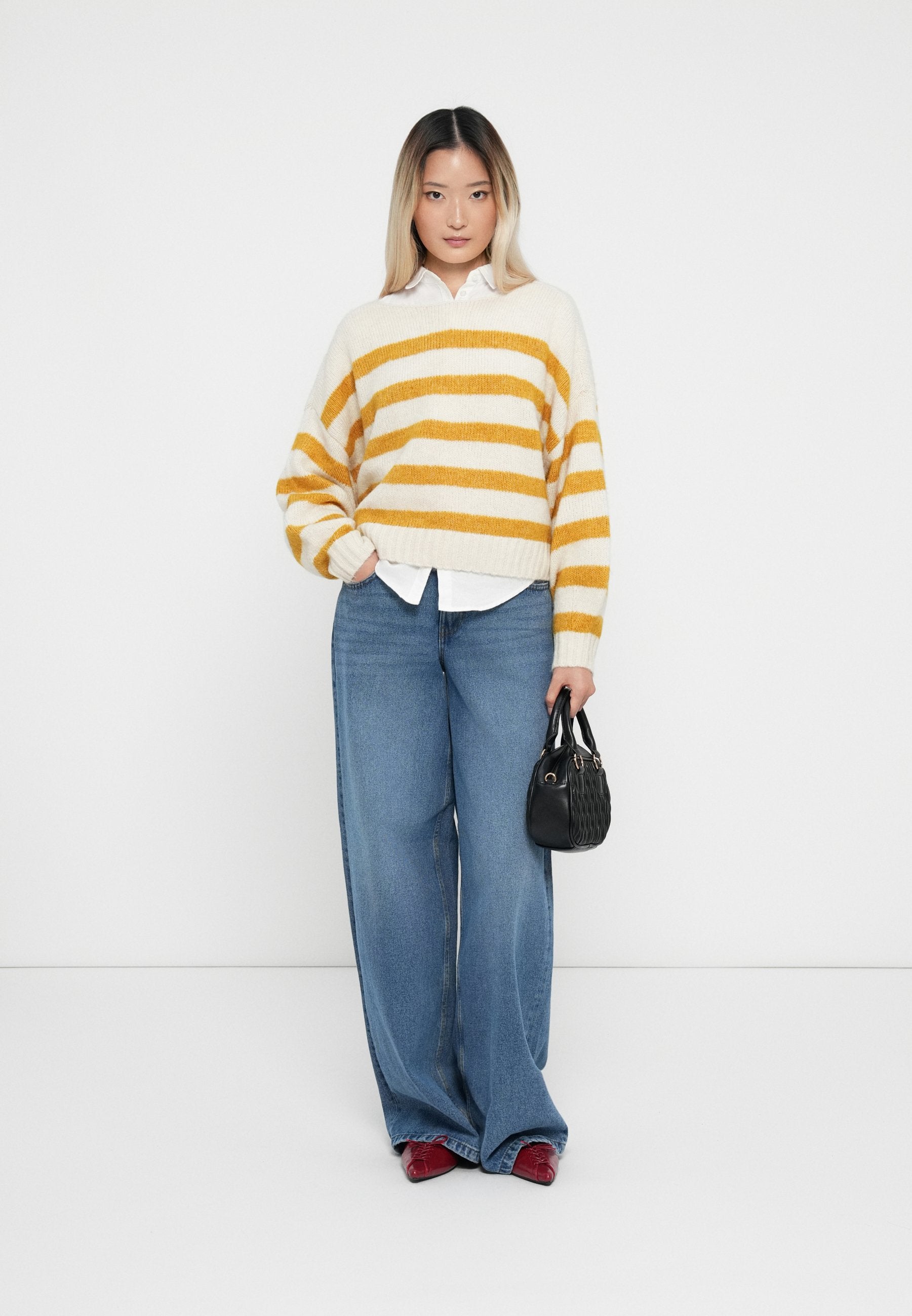 ONLY ONLAYA LIFE L/S BOATNECK CC KNT
