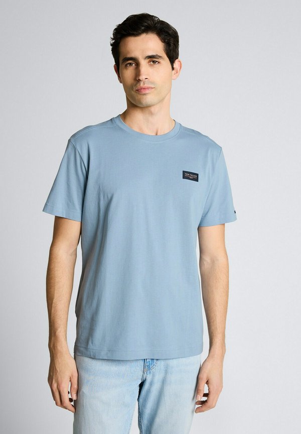 TOM TAILOR MIT LOGO BADGE - Basic T-shirt - mountain spring blue