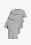 Jack & Jones 3ER PACK  - Basic T-shirt - grey