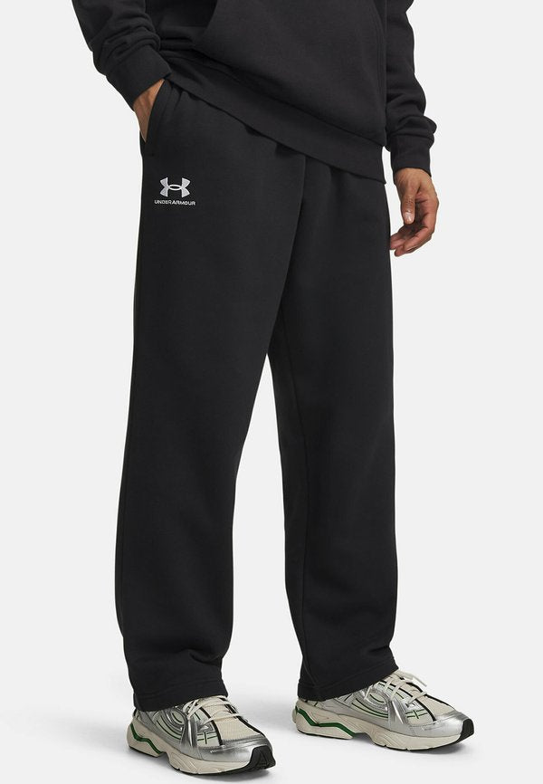Under Armour ICON FLEECE - Tracksuit bottoms - black