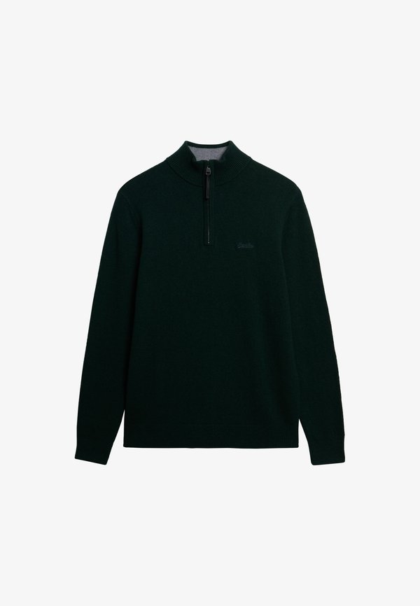 Superdry & Co HALF ZIP - Jumper - forest green marl
