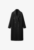 Mango Classic coat - zwart