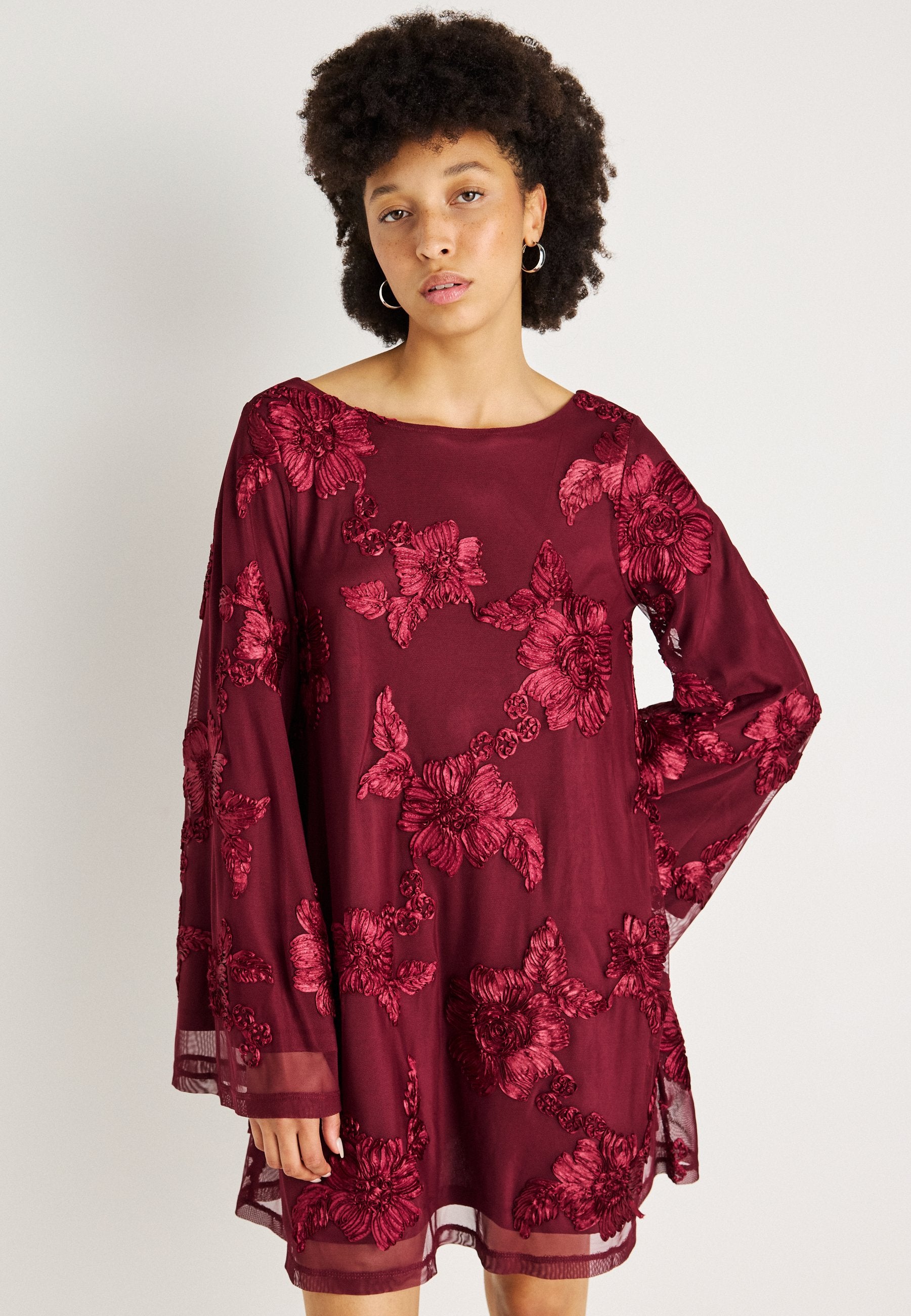 Gina Tricot WIDE FLOWY MINI DRESS