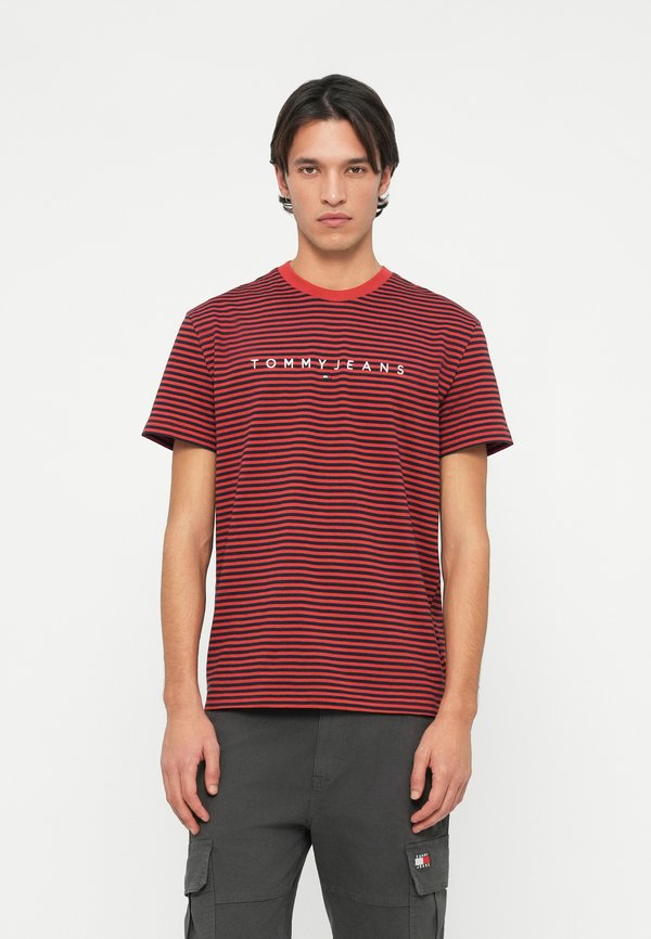 Tommy Jeans LINEAR LOGO STRIPE CREW NECK T-SHIRT