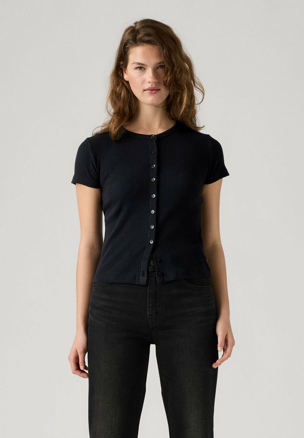 Levi's® RORY BUTTON THROUGH SS ANTHRACITE NIGHT - Cardigan - anthracite night blacks