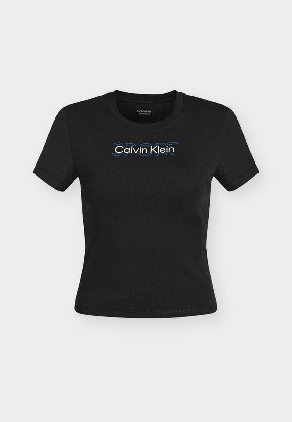 Calvin Klein COMMUTER BABY TEE - Print T-shirt - black