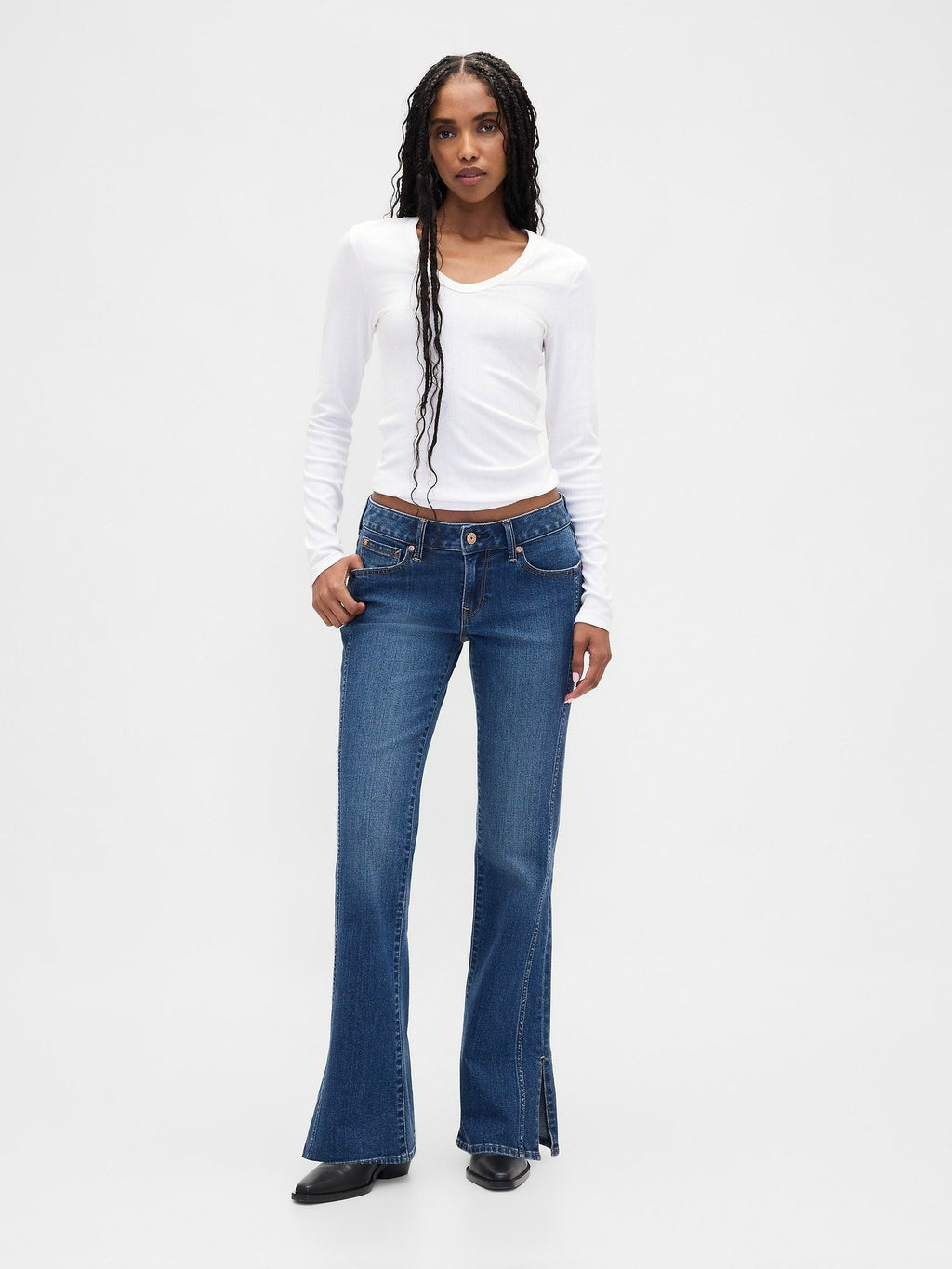 GAP LONG AND LEAN WESTCROFT ZIP HEM