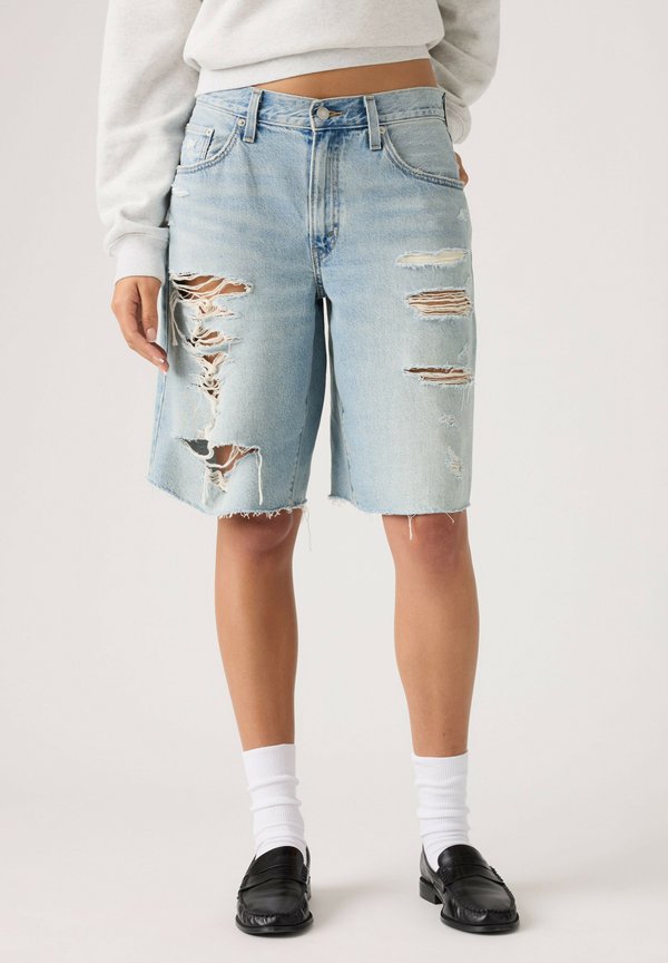 Levi's® BAGGY DAD JORT - Denim shorts - take everyday - light indigo - worn in