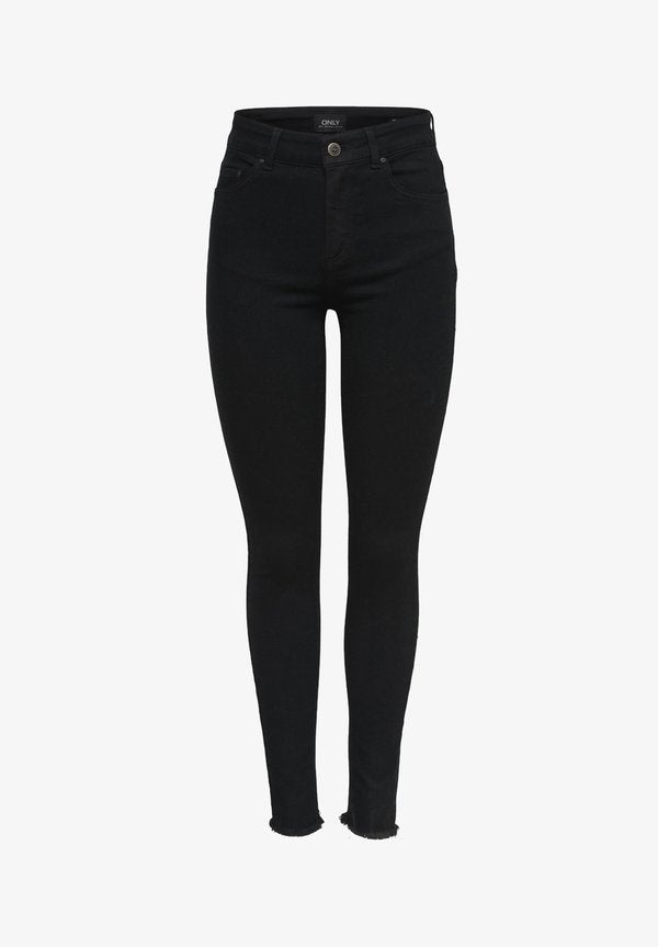 ONLY ONLBLUSH MID RAW - Jeans Skinny Fit - black denim