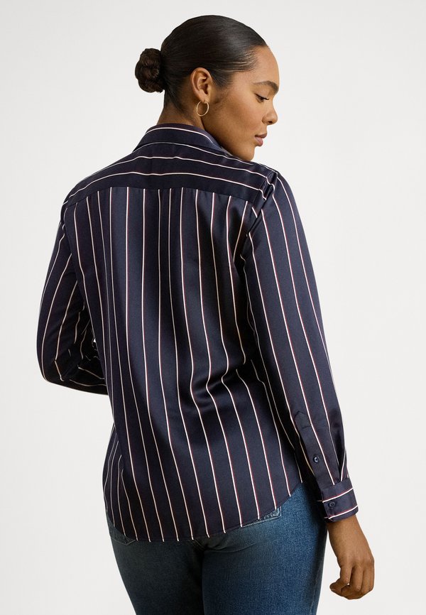 Lauren Ralph Lauren Woman CLASSIC FIT STRIPED CHARMEUSE SHIRT