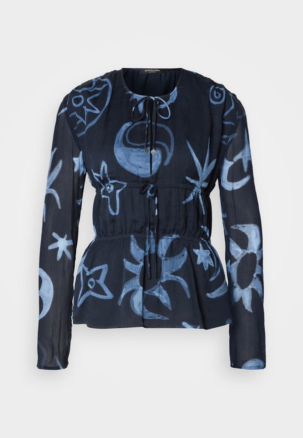 Scotch & Soda PRINTED TIED FRONT TOP