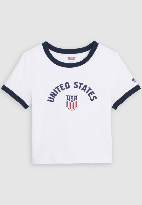 Levi's® FOOTBALL RINGER - Print T-shirt - red/white/blue