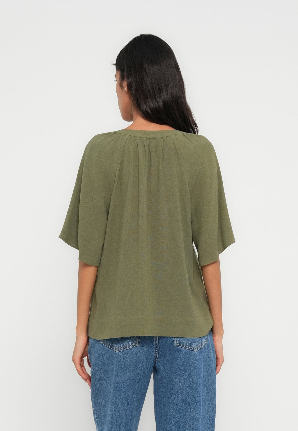 Selected v-neck viscose blend
