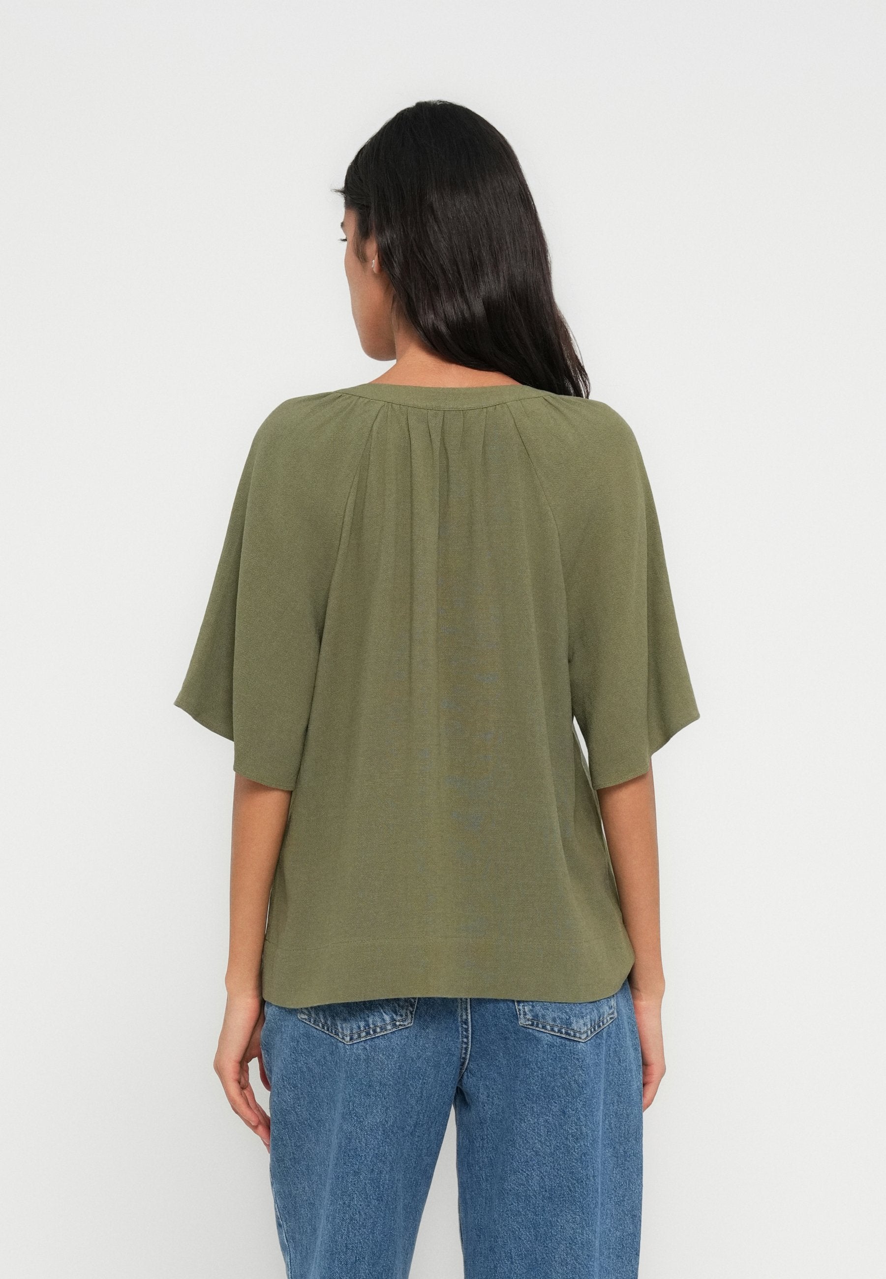 Selected v-neck viscose blend