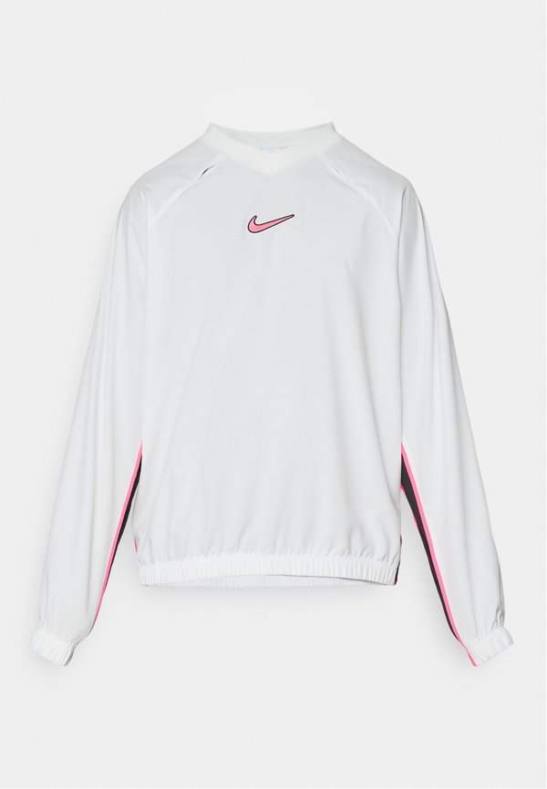 Nike Performance SHELL TOP - Long sleeved top - summit white/black/hyper pink
