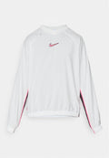 Nike Performance SHELL TOP - Long sleeved top - summit white/black/hyper pink