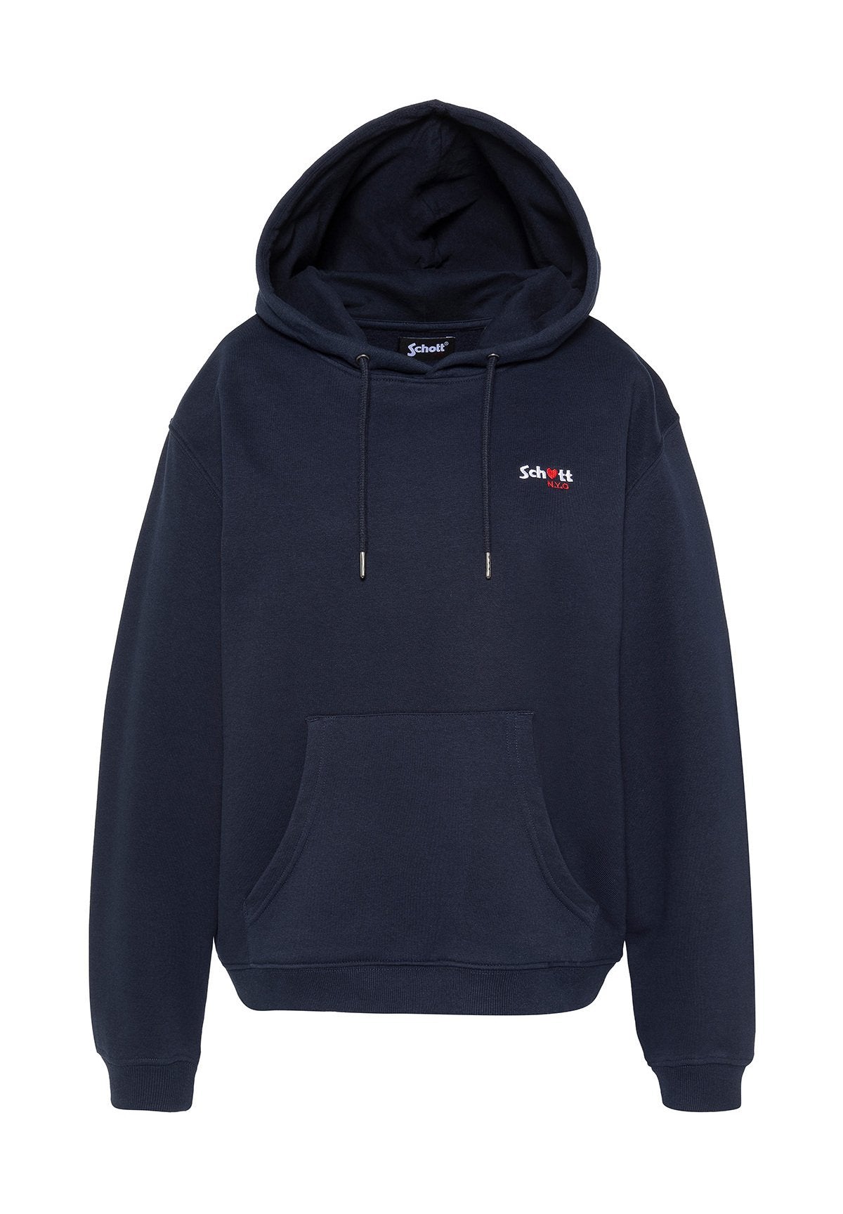Schott SWEATSHIRT À CAPUCHE AVEC BRODERIE CUR