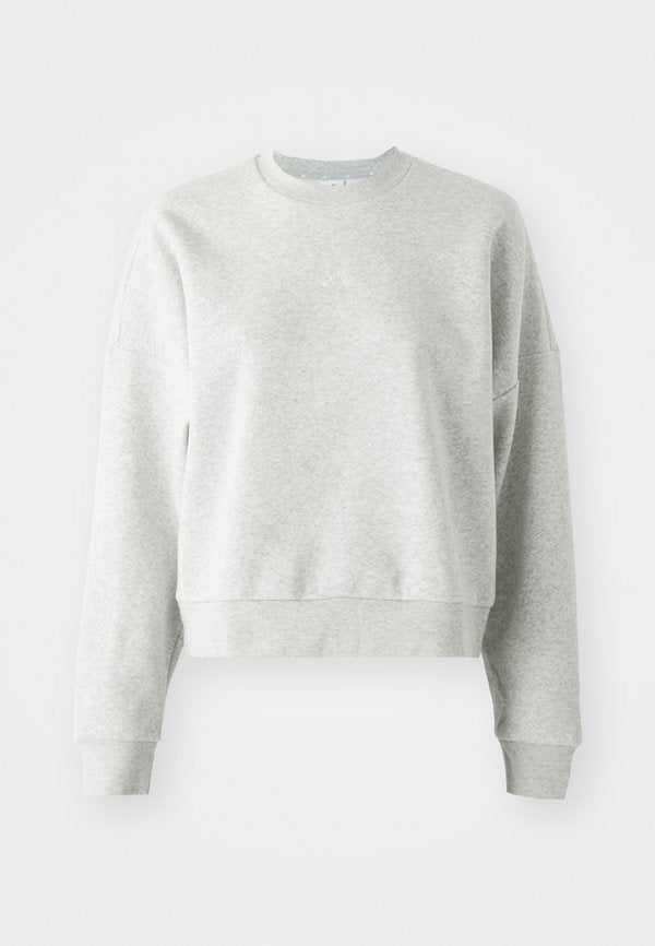 adidas Sportswear ESSENTIALS SMALL LOGO FEEL COZY - Sweatshirt - light grey heather/white