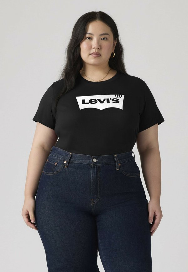 Levi's® LSE_PL PERFECT TEE LSE_BATWING GLITTER F - Print T-shirt - lse batwing glitter - blacks