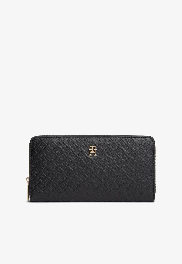 Tommy Hilfiger TH ICON LRG ZA MONO - Wallet - black